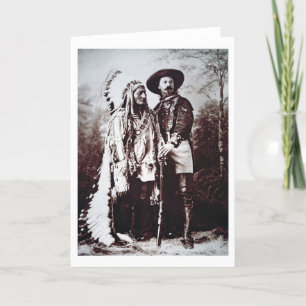 Chief Sitting Bull (1831-90) on tour with Buffalo Card