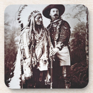 Chief Sitting Bull (1831-90) on tour with Buffalo Coaster