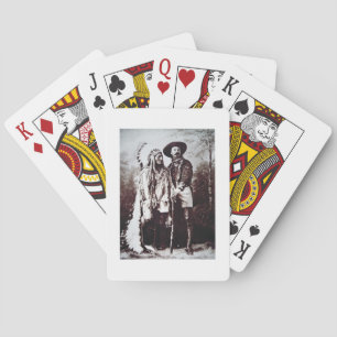 Chief Sitting Bull (1831-90) on tour with Buffalo Playing Cards