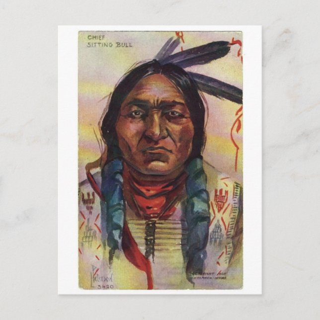 Chief Sitting Bull Postcard (Front)