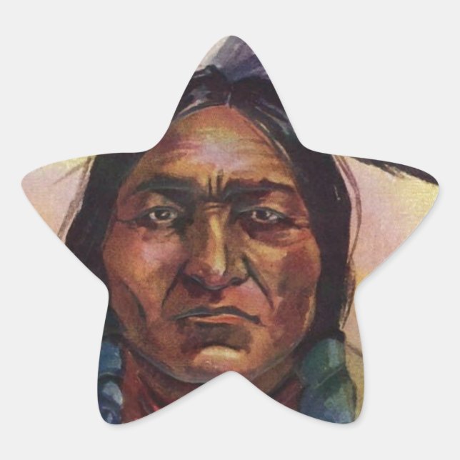 Chief Sitting Bull Star Sticker (Front)