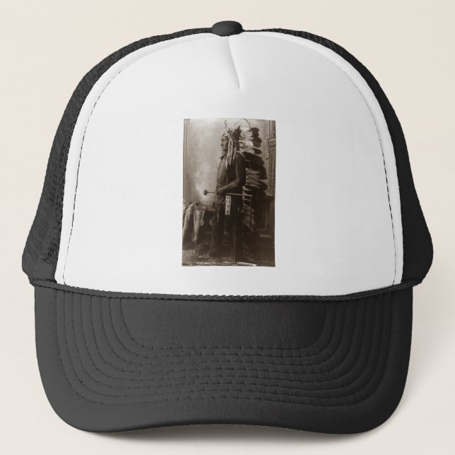 Chief Sitting Bull - Vintage Trucker Hat (Front)