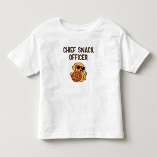 Chief Snack Officer Funny Golden Retriever Puppy Toddler T-Shirt