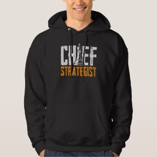 Chief Strategist Chess Master Cool Chess Club Ches Hoodie