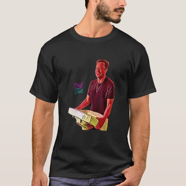 Chief Twit and even the kitchen sink meme T-Shirt (Front)