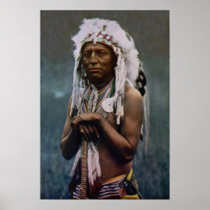 Chief Two Guns White Calf Glacier National Park Poster