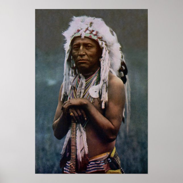 Chief Two Guns White Calf Glacier National Park Poster (Front)