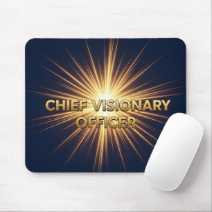 Chief Visionary Officer Gold Burst Executive Mouse Mat