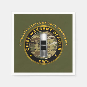 Chief Warrant Officer 2 (CW2) Promotion Napkin
