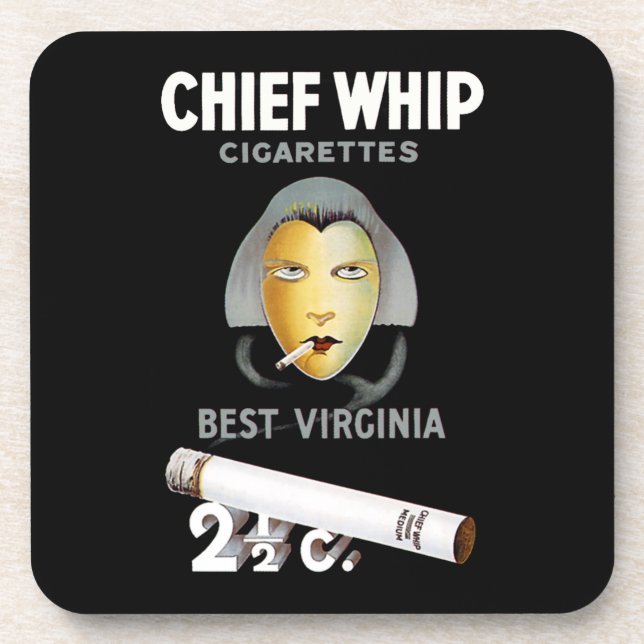 Chief Whip Cigarettes Coaster (Front)