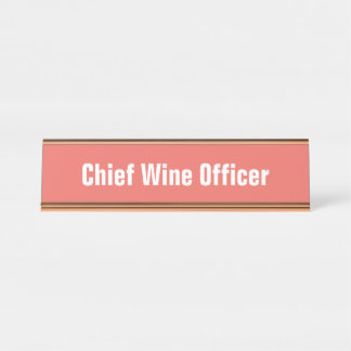 Chief Wine Officer Name Plate