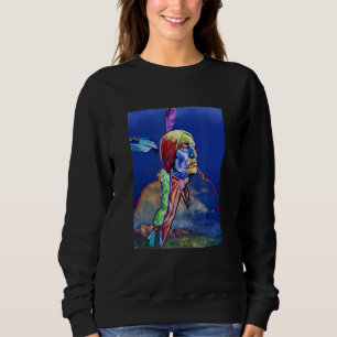Chief Wolfs Robe Native American Sweatshirt