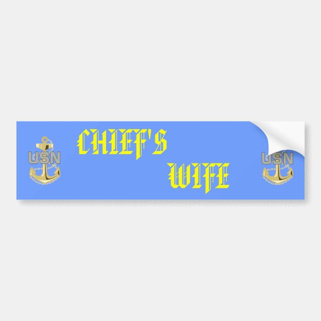 Chief's Wife Sticker (Front)