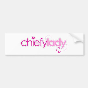Chiefy Lady Bumper Sticker
