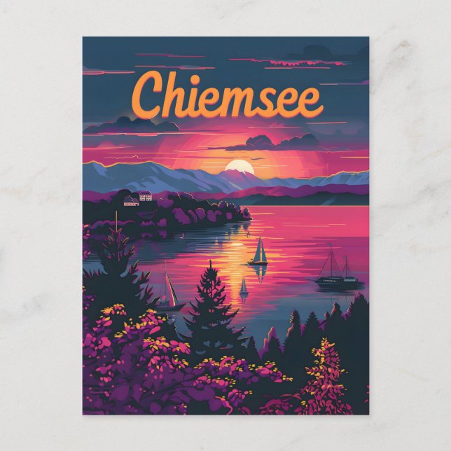 Chiemsee Germany Bavaria Postcard (Front)