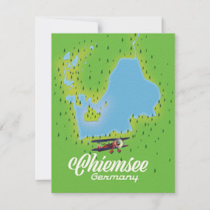 chiemsee Germany lake map