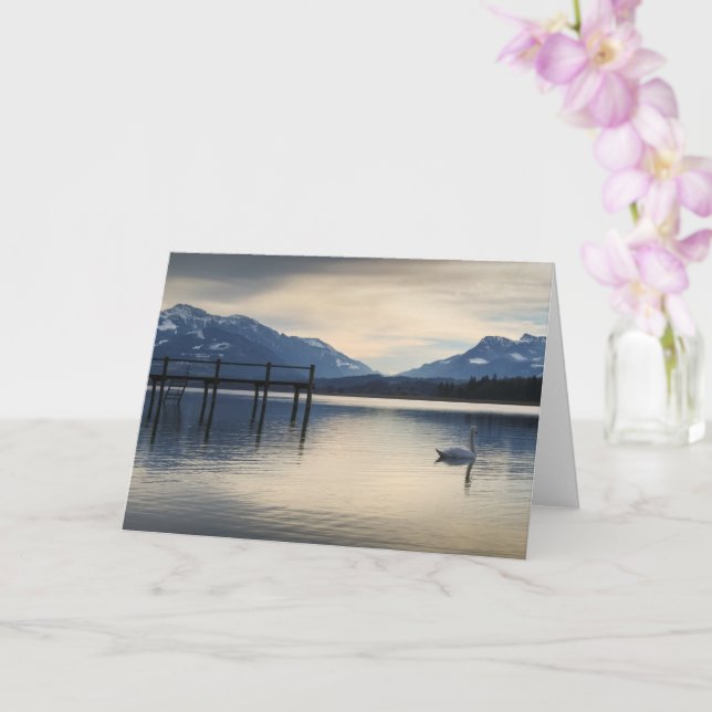 Chiemsee Germany Photo Card (Orchid)