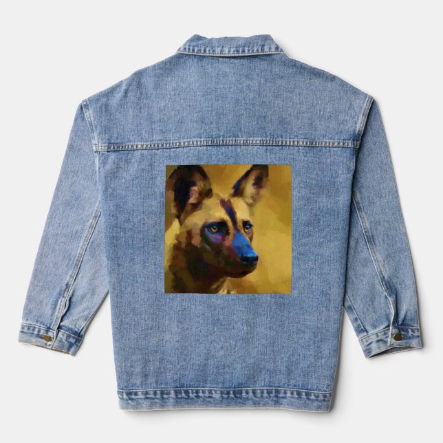 Chien Sauvage d'Afrique Denim Jacket (Back)