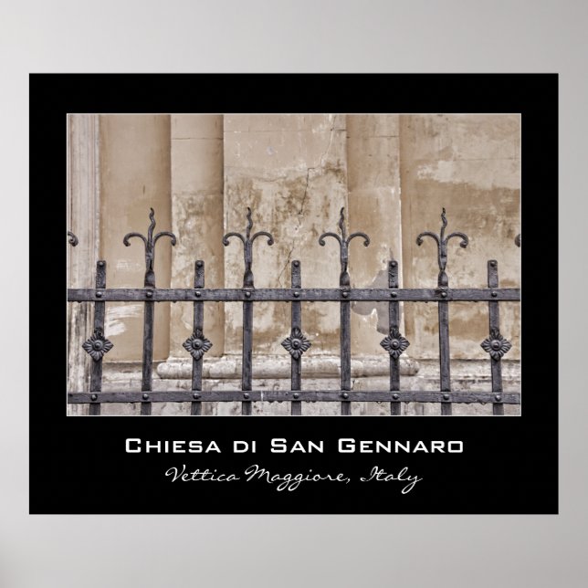 Chiesa di San Gennaro, Praiano, Amalfi Coast Poster (Front)