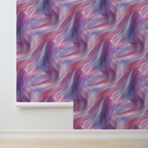 Chiffon Effect Shimmer Rose European Aesthetic Wallpaper