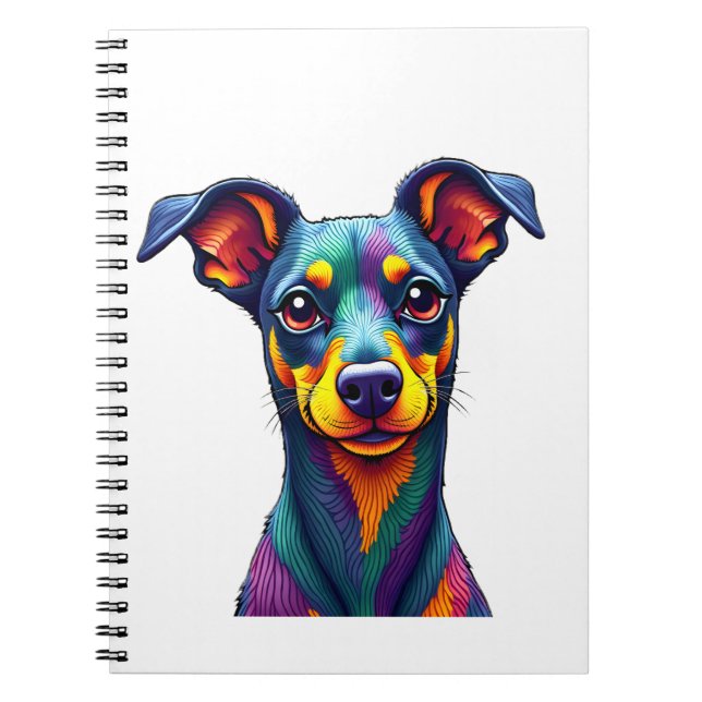 Chihuahua  Abstract Painting  Colour  Cute Dog (1) Notebook (Front)