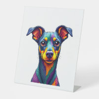 Chihuahua Abstract Painting Colour Cute Dog (1)