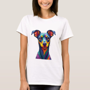 Chihuahua  Abstract Painting  Colour  Cute Dog (1) T-Shirt