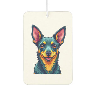 Chihuahua  Abstract Painting  Colour  Cute Dog (2) Car Air Freshener