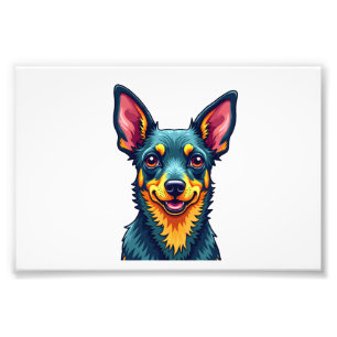 Chihuahua Abstract Painting Colour Cute Dog (2) Photo Print