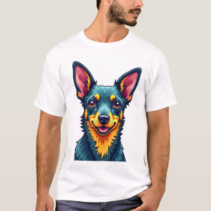 Chihuahua  Abstract Painting  Colour  Cute Dog (2) T-Shirt