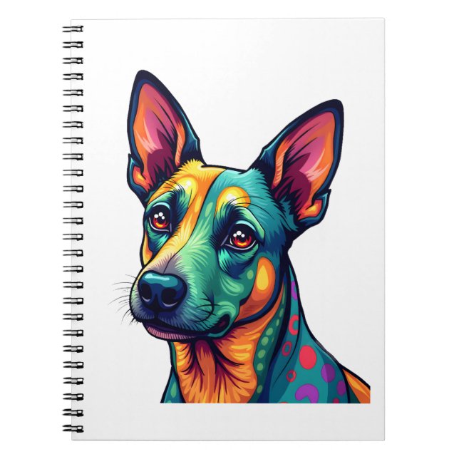 Chihuahua  Abstract Painting  Colour  Cute Dog (3) Notebook (Front)