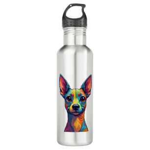 Chihuahua Abstract Painting Colour Cute Dog (5) 710 Ml Water Bottle