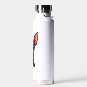 Chihuahua Abstract Painting Colour Cute Dog (6) Water Bottle