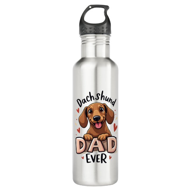 Chihuahua Abstract Painting Colour Cute Dog        710 Ml Water Bottle (Front)