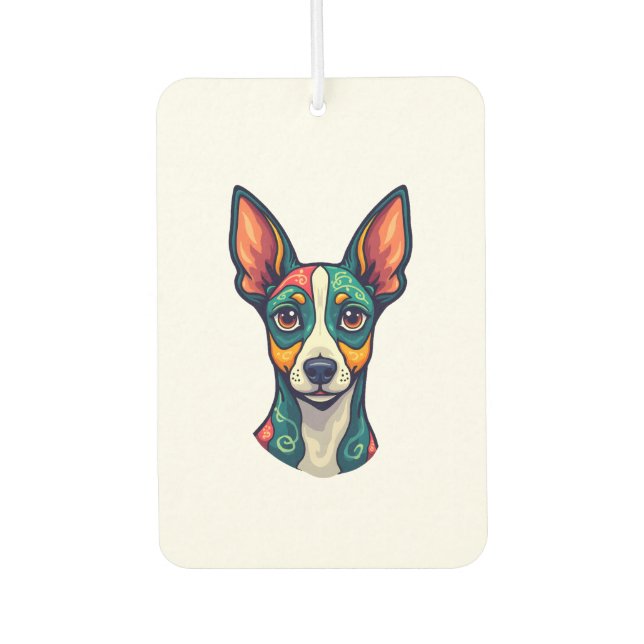 Chihuahua  Abstract Painting  Colour  Cute Dog (7) Car Air Freshener (Front)