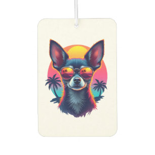 Chihuahua Abstract Painting Colour Cute Dog Cop Car Air Freshener