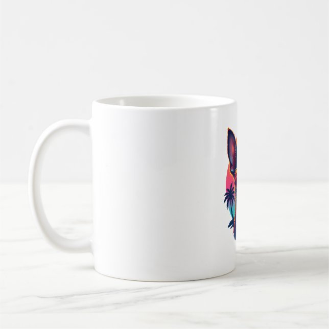 Chihuahua  Abstract Painting  Colour  Cute Dog Cop Coffee Mug (Left)