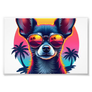 Chihuahua  Abstract Painting  Colour  Cute Dog Cop Photo Print