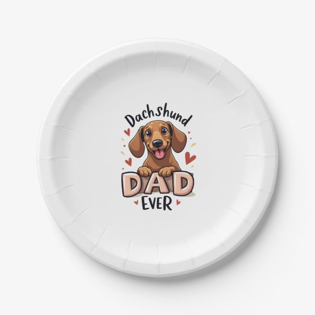 Chihuahua Abstract Painting Colour Cute Dog        Paper Plate (Front)