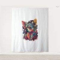 Chihuahua Abstract Painting Colour Cute Dog