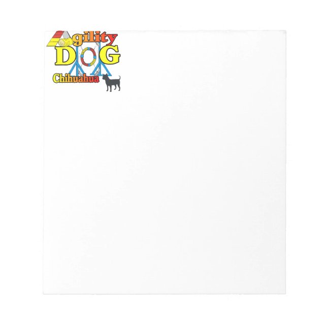 Chihuahua Agility Notepad (Front)