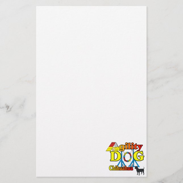 Chihuahua Agility Stationery (Front)