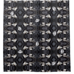 Chihuahua and Diamonds Shower Curtain