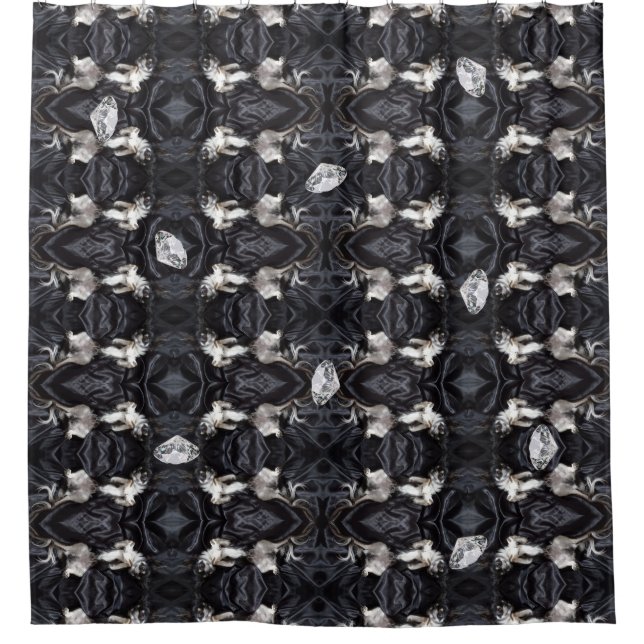 Chihuahua and Diamonds Shower Curtain (Front)