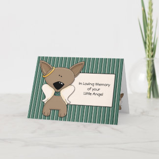 Chihuahua Angel Dogs Sympathy Card Personalise