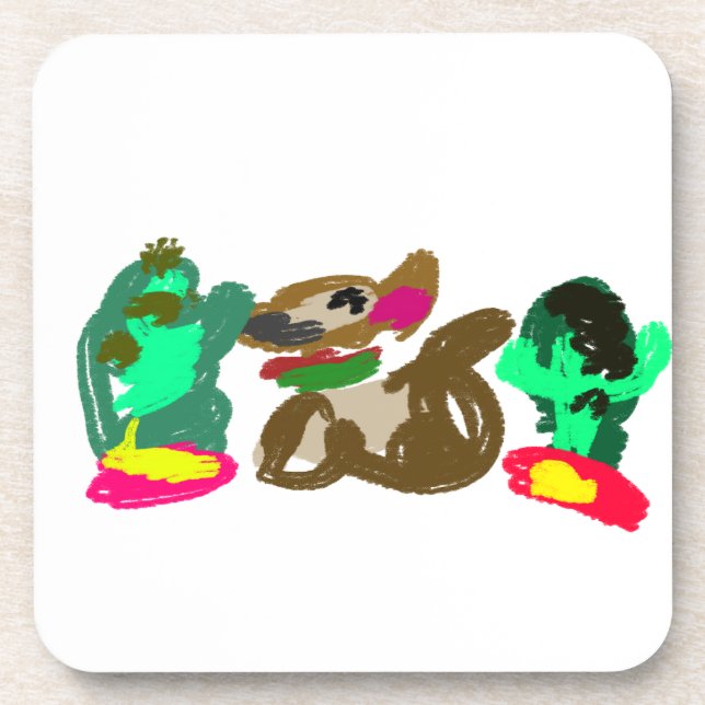  chihuahua are cute  coaster (Front)
