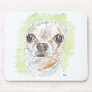 Chihuahua art mouse mat. mouse mat