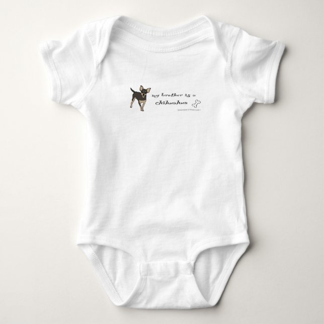 chihuahua baby bodysuit (Front)