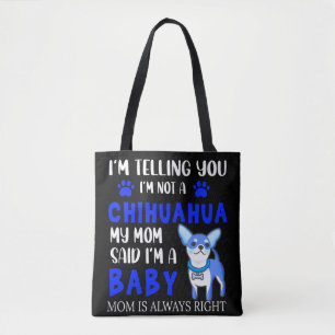 "CHIHUAHUA BABY" MOM TOTE. TOTE BAG