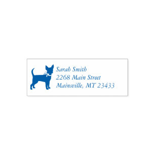Chihuahua Baby Shower Blue Boy Dog Self-inking Stamp